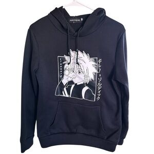 Black Graphic Hoodie